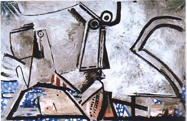 Picasso - Mujer acostada y cabeza